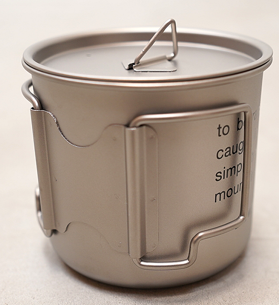 【and wander】アンドワンダー titanium mug 500 "Silver"