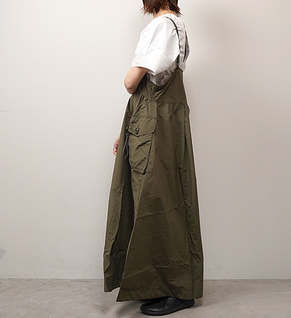 【and wander】アンドワンダー oversized cargo dress "2Color"