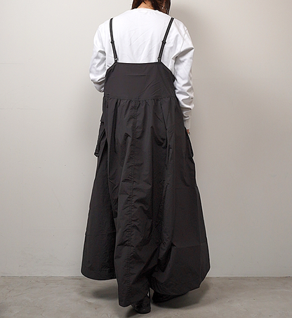 【and wander】アンドワンダー oversized cargo dress "2Color"