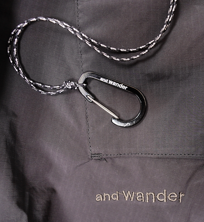 【and wander】アンドワンダー oversized cargo dress "2Color"