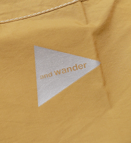 【and wander】アンドワンダー CORDURA typewriter SS pullover "3Color"