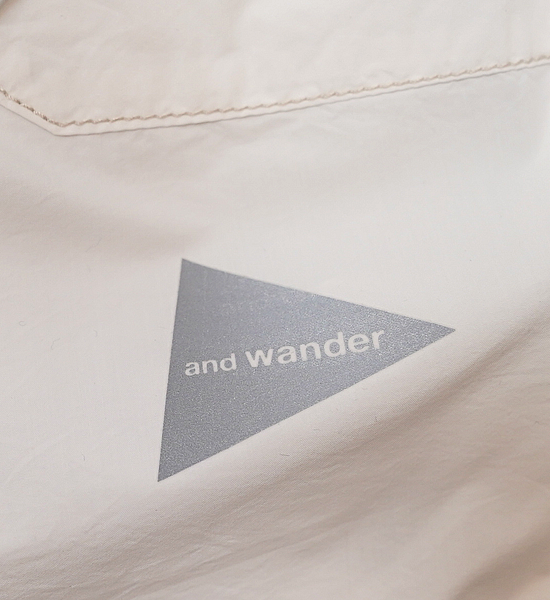 【and wander】アンドワンダー CORDURA typewriter SS pullover "3Color"