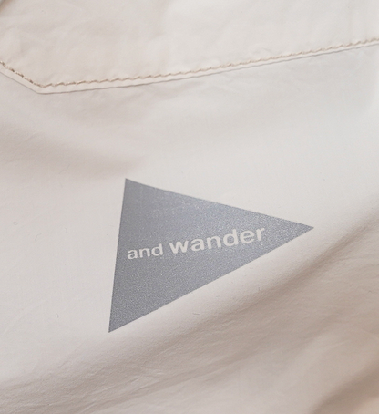 【and wander】アンドワンダー CORDURA typewriter SS pullover "3Color"