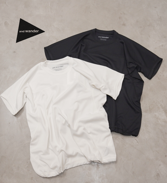 【and wander】アンドワンダー power dry jersey SS T "2Color"