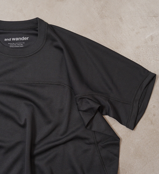 【and wander】アンドワンダー power dry jersey SS T "2Color"