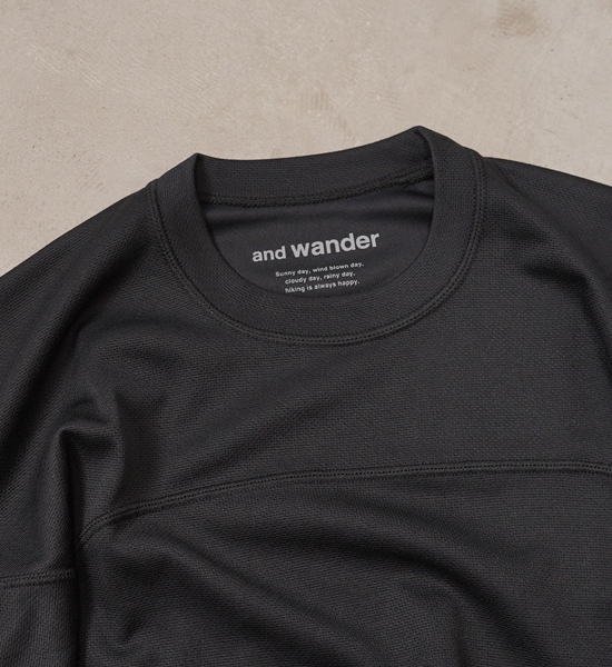 【and wander】アンドワンダー power dry jersey SS T "2Color"