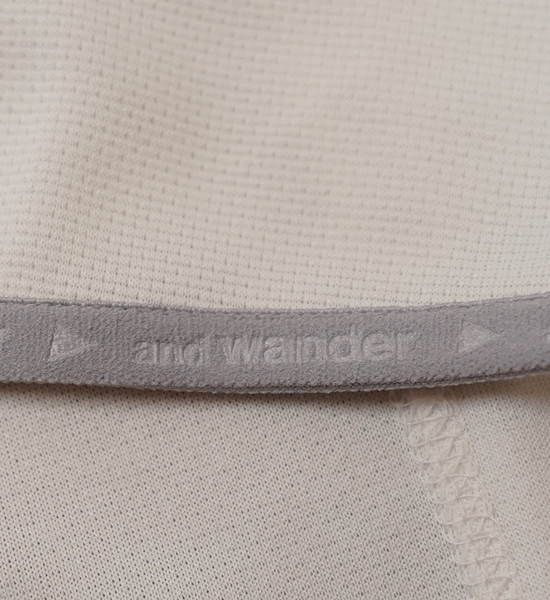 【and wander】アンドワンダー power dry jersey LS hoodie "2Color"