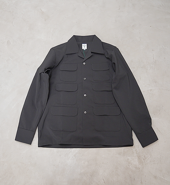 【South2 West8】サウスツーウエストエイト men's 6 Pocket Classic Shirt-Poly Tropical Cloth "2Color"