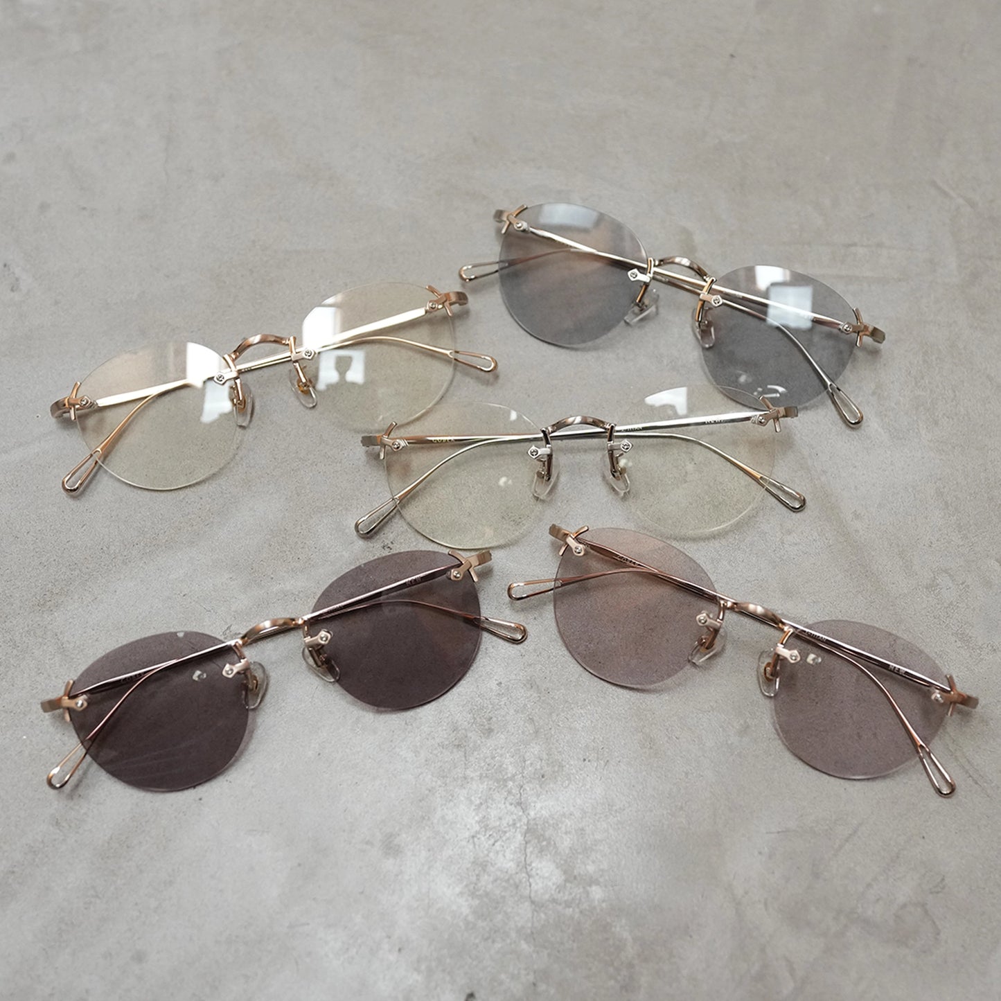 NEW.サングラス GOBER C-2 ゴールド リムレス ツーポイント NEW. ニュー (NEWMAN ニューマン) メガネ サングラス GOBER コーバー