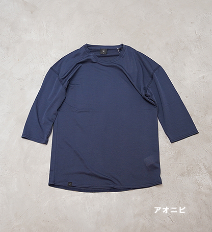 凌(しのぎ) AXESQUIN unisex ウロコシャツ 七分袖 "2Color"