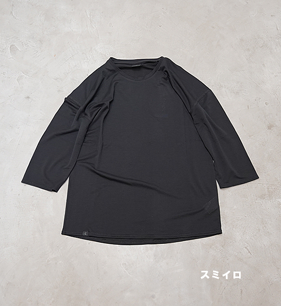 凌(しのぎ) AXESQUIN unisex ウロコシャツ 七分袖 "2Color"