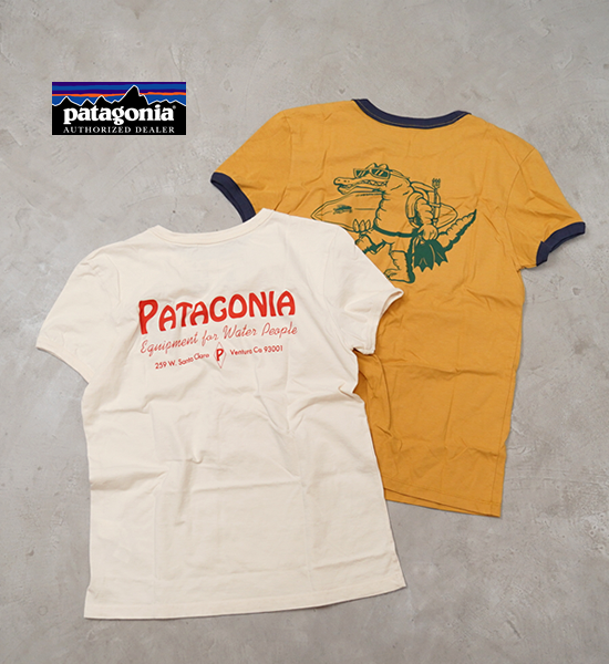 【patagonia】パタゴニア women's Water People Organic Ringer Tee "2Color" ※ネコポス可