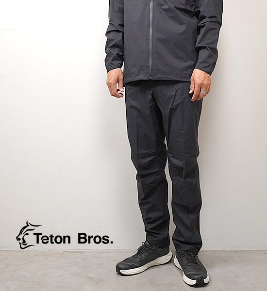 【Teton Bros】ティートンブロス men's Feather Rain Pant "Black"