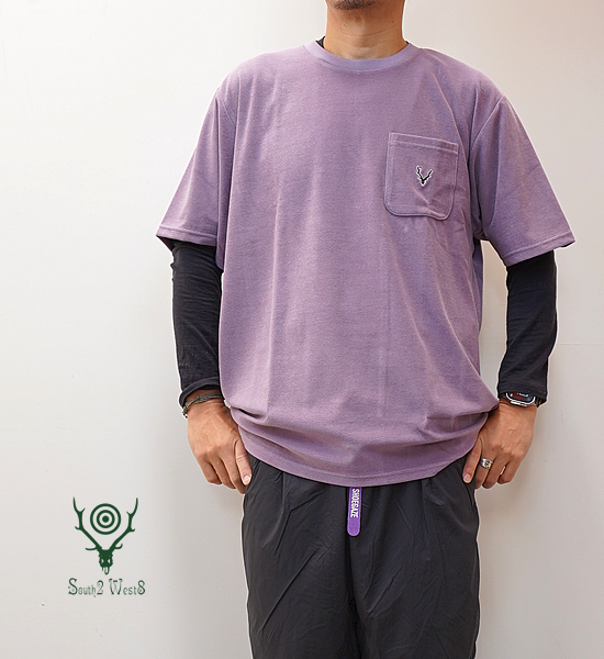 【South2 West8】サウスツーウエストエイト men's S/S Round Pocket Tee-C/PE Pile "3Color"