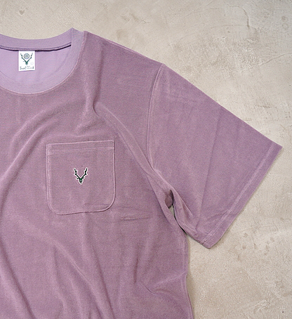 【South2 West8】サウスツーウエストエイト men's S/S Round Pocket Tee-C/PE Pile "3Color"