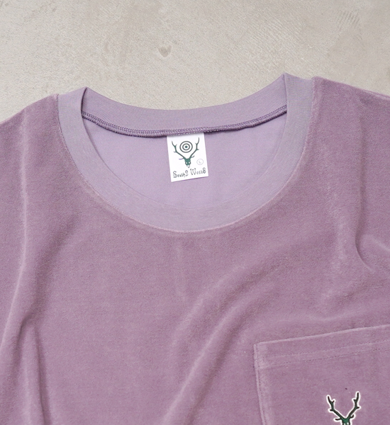 【South2 West8】サウスツーウエストエイト men's S/S Round Pocket Tee-C/PE Pile "3Color"