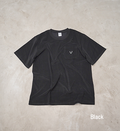 【South2 West8】サウスツーウエストエイト men's S/S Round Pocket Tee-C/PE Pile "3Color"