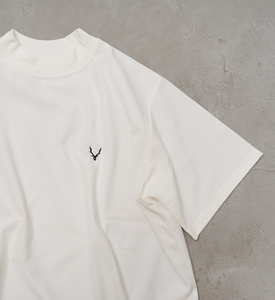 【South2 West8】サウスツーウエストエイト men's S/S Mock Neck Tee-Poly Pique "2Color" ※ネコポス可