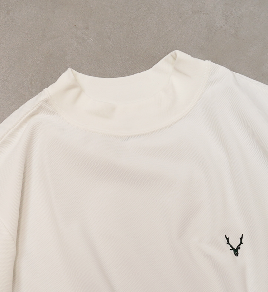 【South2 West8】サウスツーウエストエイト men's S/S Mock Neck Tee-Poly Pique "2Color" ※ネコポス可