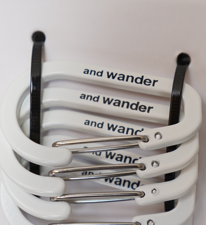 【and wander】アンドワンダー mini carabiner set "3Color"  ※ネコポス可