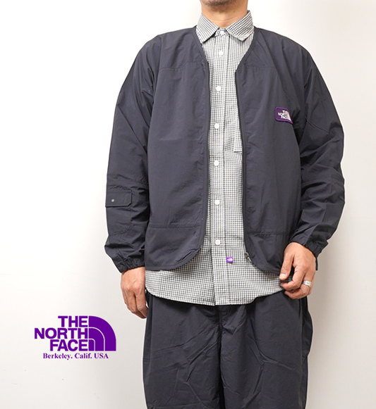 【THE NORTH FACE PURPLE LABEL】ノースフェイスパープルレーベル men's Nylon Ripstop Field Cardigan "Black"