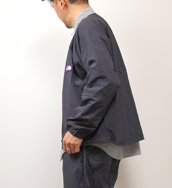 【THE NORTH FACE PURPLE LABEL】ノースフェイスパープルレーベル men's Nylon Ripstop Field Cardigan "Black"