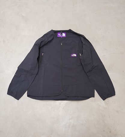 【THE NORTH FACE PURPLE LABEL】ノースフェイスパープルレーベル men's Nylon Ripstop Field Cardigan "Black"