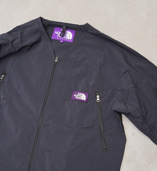 【THE NORTH FACE PURPLE LABEL】ノースフェイスパープルレーベル men's Nylon Ripstop Field Cardigan "Black"