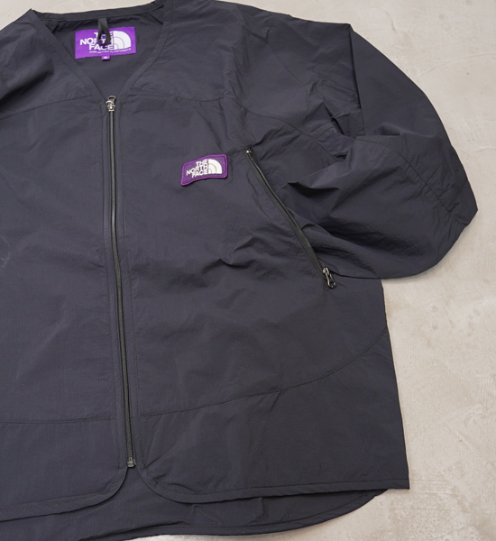 【THE NORTH FACE PURPLE LABEL】ノースフェイスパープルレーベル men's Nylon Ripstop Field Cardigan "Black"