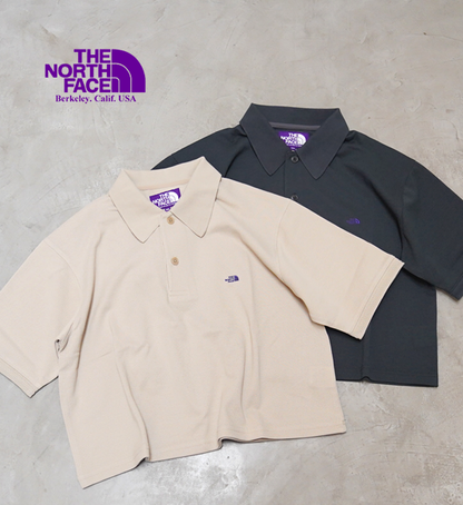 【THE NORTH FACE PURPLE LABEL】ノースフェイスパープルレーベル women's Moss Stitch Field Cropped Polo "2Color"