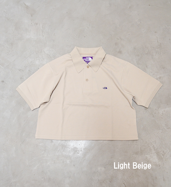 【THE NORTH FACE PURPLE LABEL】ノースフェイスパープルレーベル women's Moss Stitch Field Cropped Polo "2Color"