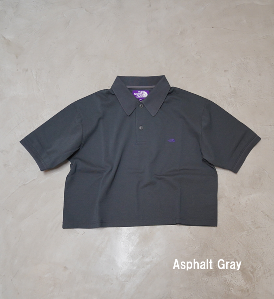 【THE NORTH FACE PURPLE LABEL】ノースフェイスパープルレーベル women's Moss Stitch Field Cropped Polo "2Color"