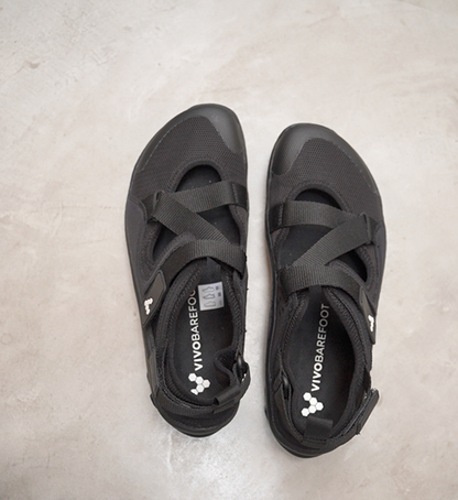 【VIVOBAREFOOT】ヴィヴォ ベアフット women's Tracker Sandal "Obsidian"