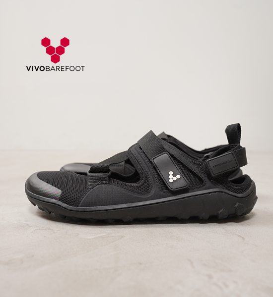 【VIVOBAREFOOT】ヴィヴォ ベアフット men's Tracker Sandal "Obsidian"