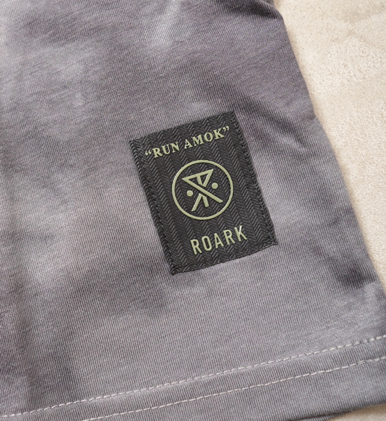 【ROARK】ロアーク men's Mathis Tie Dye SS "Gray" ※ネコポス可