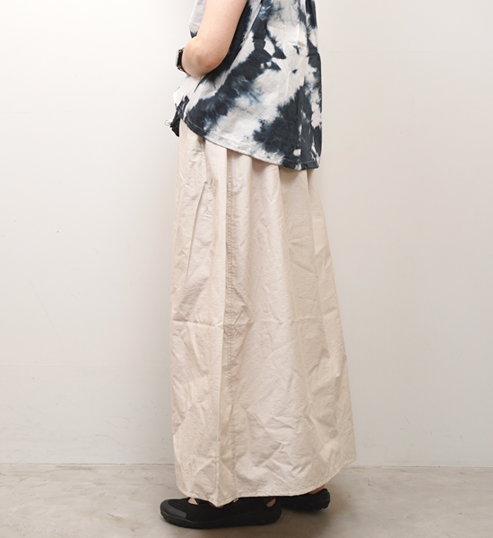 【THE NORTH FACE PURPLE LABEL】ノースフェイスパープルレーベル women's Field Gathered Skirt "Light Beige"