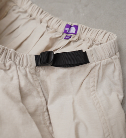 【THE NORTH FACE PURPLE LABEL】ノースフェイスパープルレーベル women's Field Gathered Skirt "Light Beige"