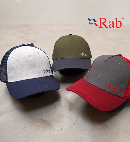 【Rab】ラブ Trucker Logo Cap "3Color"