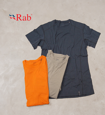 【Rab】ラブ men's Syncrino Base Tee "3Color" ※ネコポス可