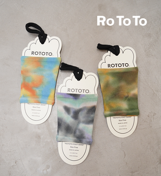 【ROTOTO】ロトト Rototo Foot Band "Tie Dye" "3Color" ※ネコポス可