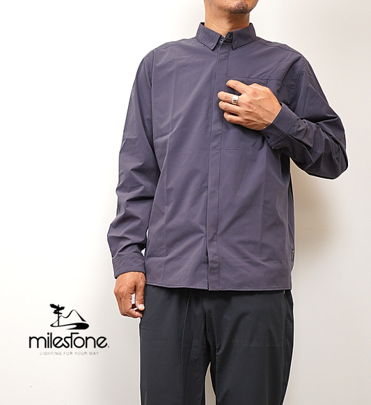 【milestone】マイルストーン unisex Daybreak Long Sleeve Shirt "2Color" ※ネコポス可