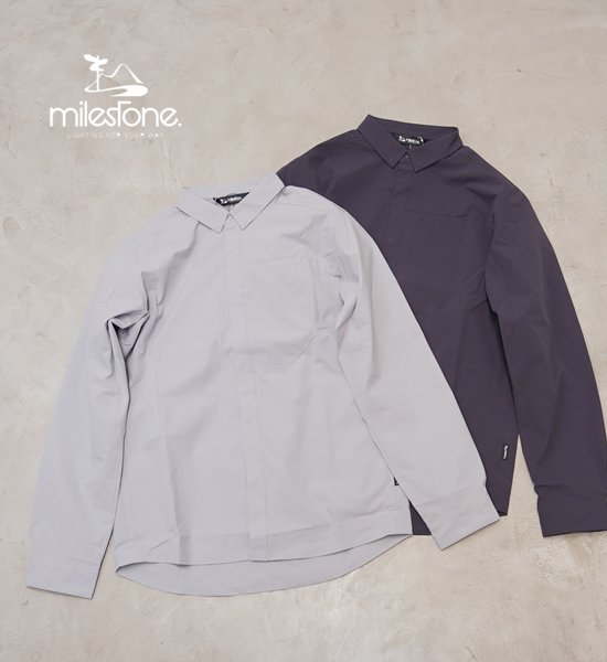 【milestone】マイルストーン unisex Daybreak Long Sleeve Shirt "2Color" ※ネコポス可