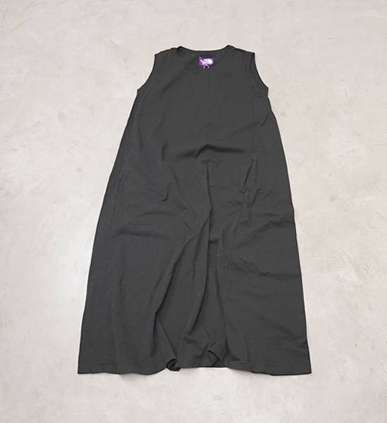 【THE NORTH FACE PURPLE LABEL】ノースフェイスパープルレーベル women's 5.5oz Sleeveless Flared Dress "Black"