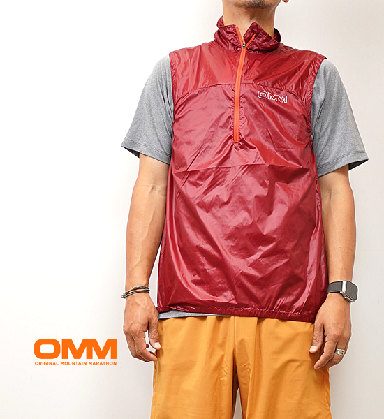 【OMM】オリジナルマウンテンマラソン men's Sonic Vest "Dark Red" ※ネコポス可