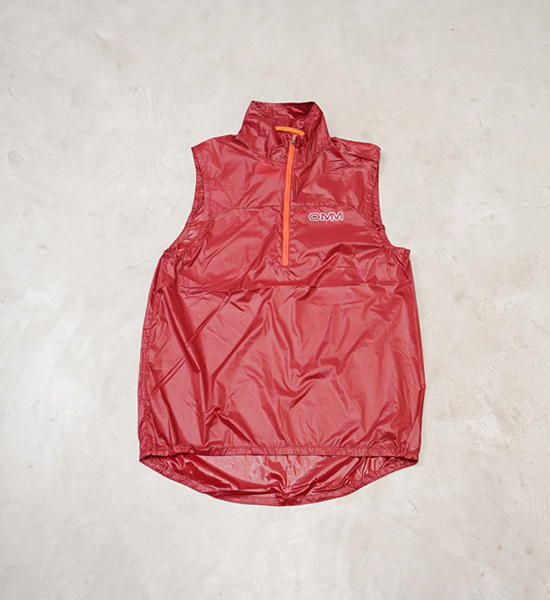 【OMM】オリジナルマウンテンマラソン men's Sonic Vest "Dark Red" ※ネコポス可