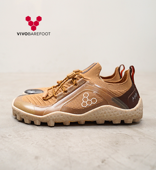 【VIVOBAREFOOT】ヴィヴォ ベアフット women's Primus Trail Knit SG JJF "Bone Brown"