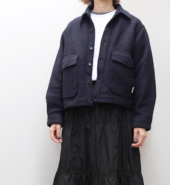 【nanamica】ナナミカ women's WINDSTOPPER Sliver Knit Jacket "2Color"