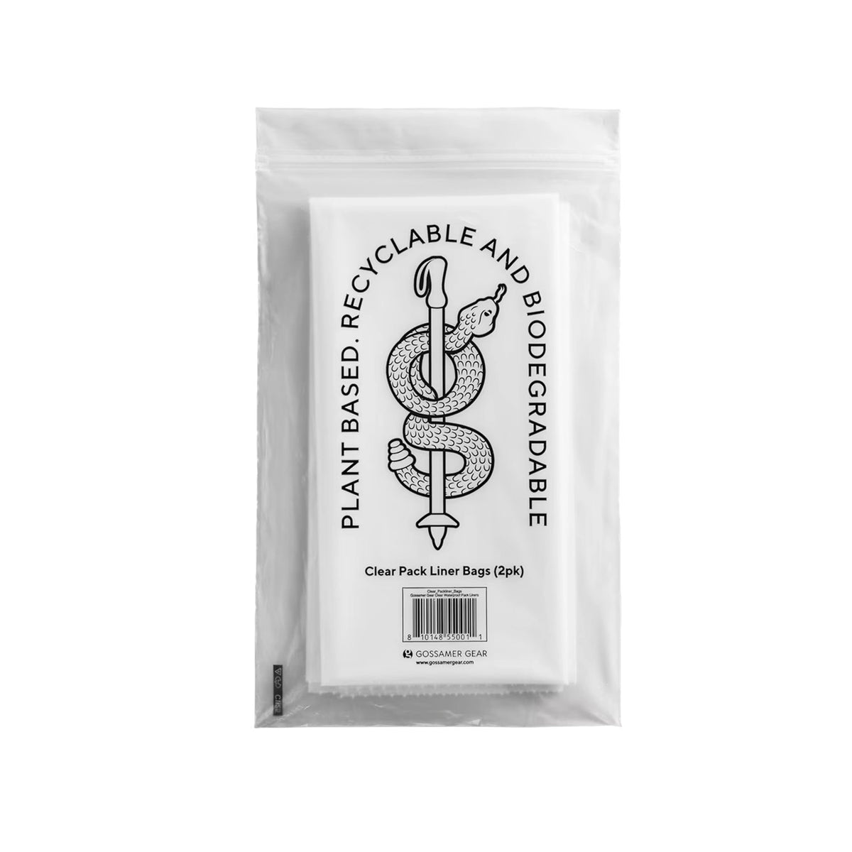 【Gossamer Gear】ゴッサマーギア Clear Waterproof Pack Liners ※ネコポス可