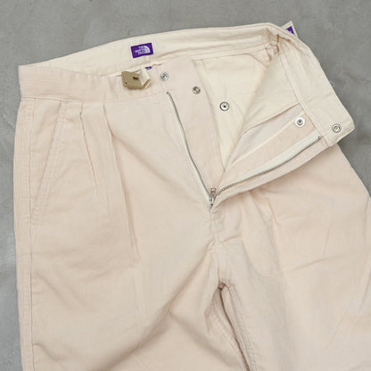 【THE NORTH FACE Purple Label】ノースフェイスパープルレーベル men's Corduroy Wide Straight Field Pants "Ivory"