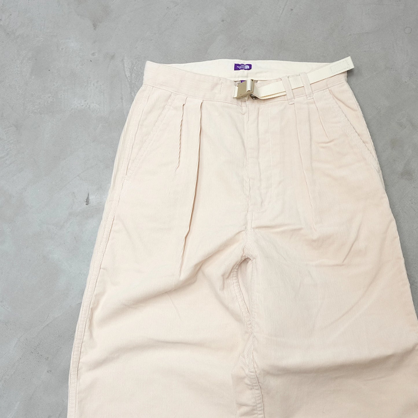 【THE NORTH FACE Purple Label】ノースフェイスパープルレーベル men's Corduroy Wide Straight Field Pants "Ivory"